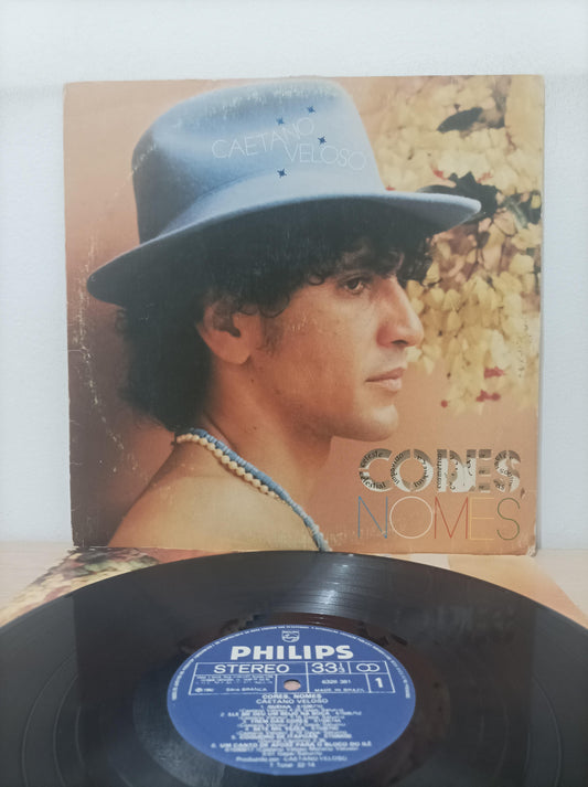 Lp Vinil Caetano Veloso Cores, Nomes Com Encartes