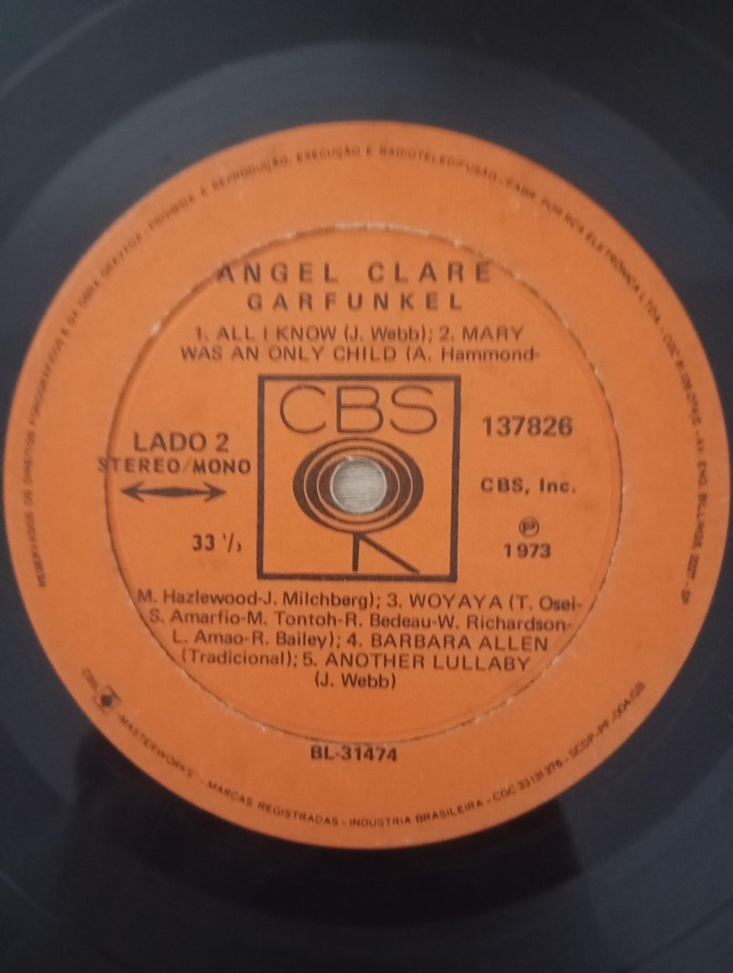 Lp Vinil Art Garfunkel Angel Clare