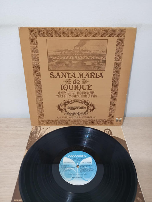 Disco Vinil Santa Maria De Iquique Quilapayún C Encarte