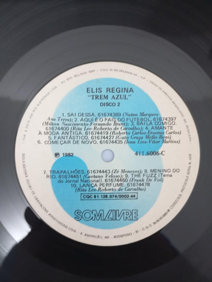 Lp Vinil Elis Regina Trem Azul Duplo Com Encarte