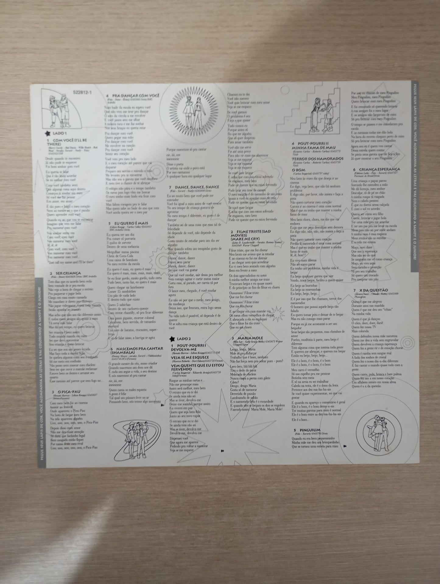 Lp Vinil Sandy & Junior Pra Dançar Com Você Com Encarte