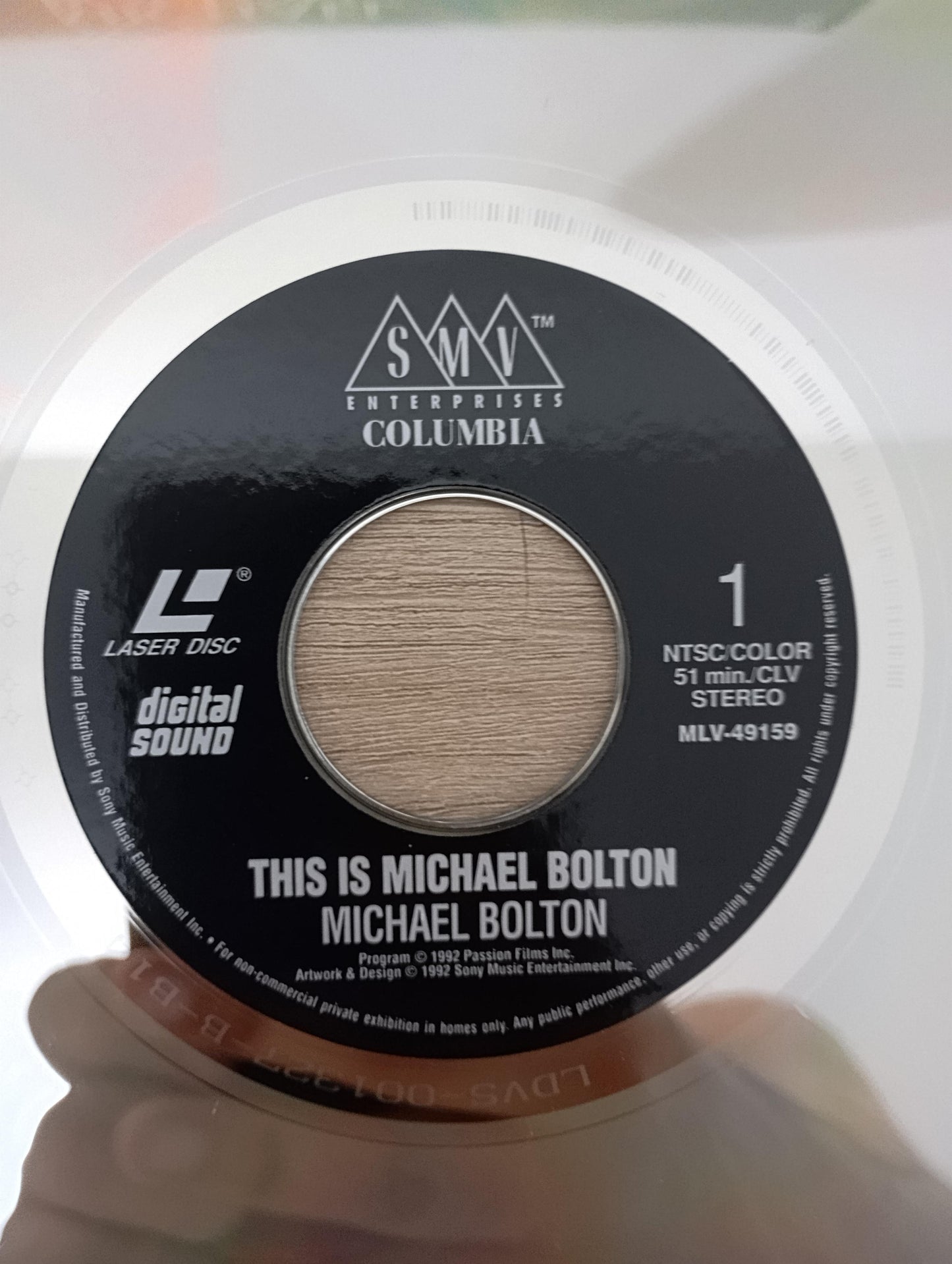LD LaserDisc Michael Bolton This Is Michael Bolton Imp USA