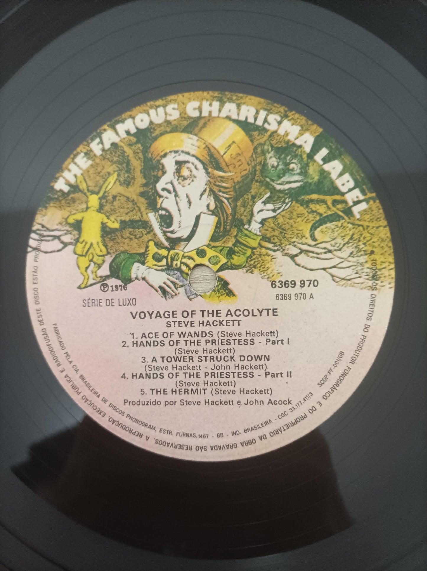Disco Vinil Voyage Of The Acolyte Steve Hackett C/ Encarte A