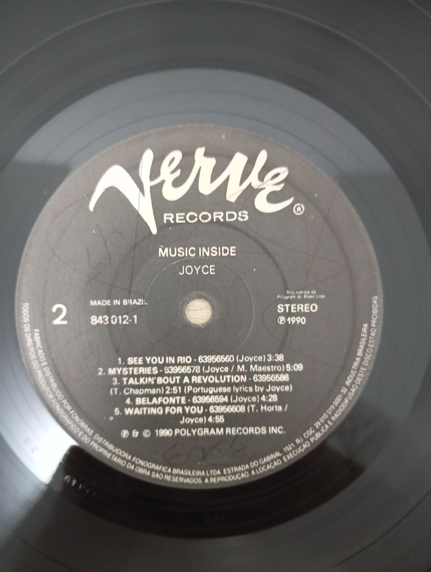 Lp Vinil Joyce Music Inside