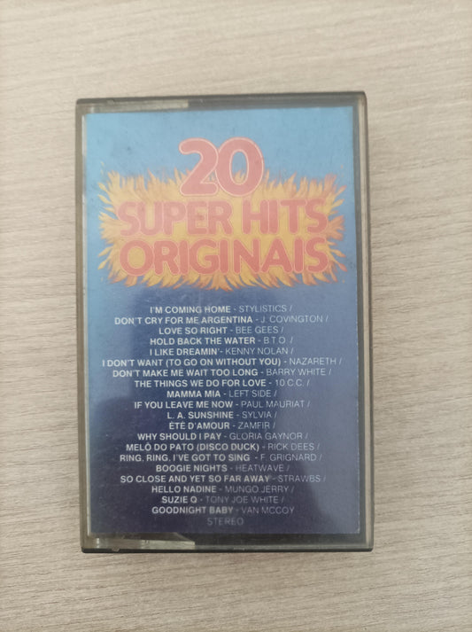 Fita K7 Cassete 20 Super Hits Originais