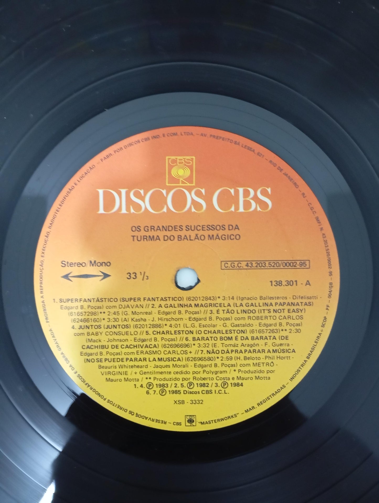 Lp Vinil A Turma Do Balão Mágico Grandes Sucessos C Encarte