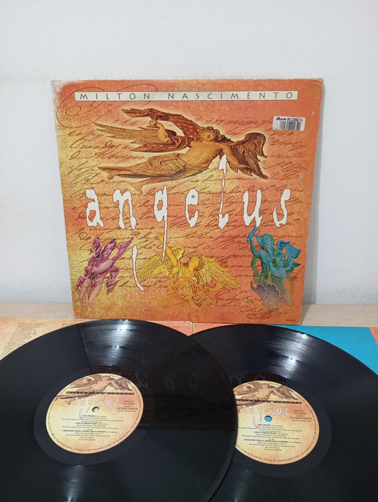 Lp Vinil Milton Nascimento Angelus Duplo Com Encartes