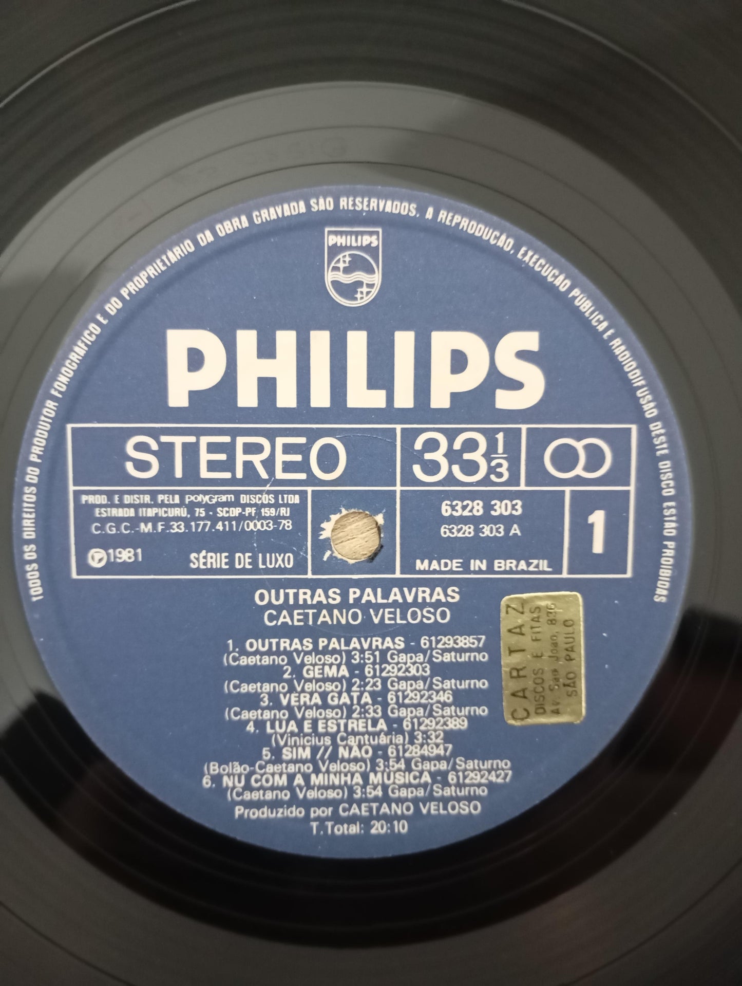 Lp Vinil Caetano Veloso Outras Palavras Com Encarte