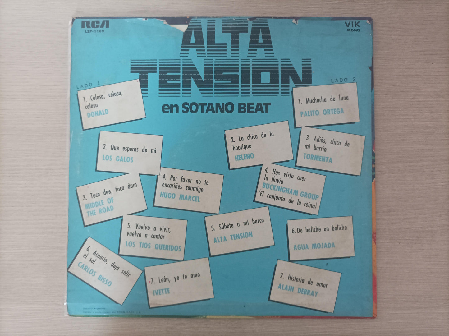 Lp Vinil Alta Tensión en Sótano Beat Importado