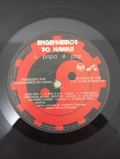 Lp Vinil Engenheiros Do Hawaii O Papa É Pop