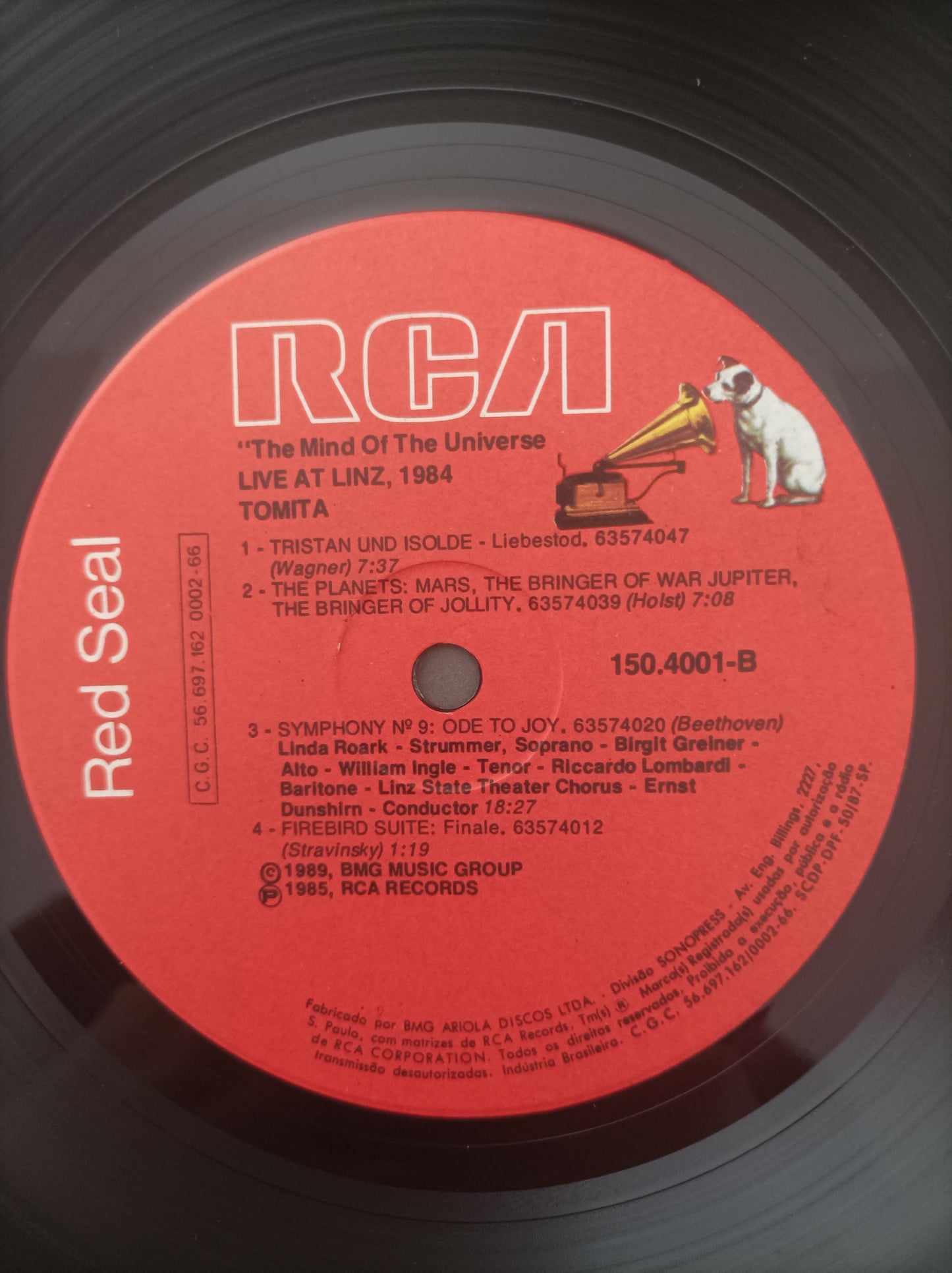 Lp Vinil Tomita The Mind of the Universe At Linz Com Encarte