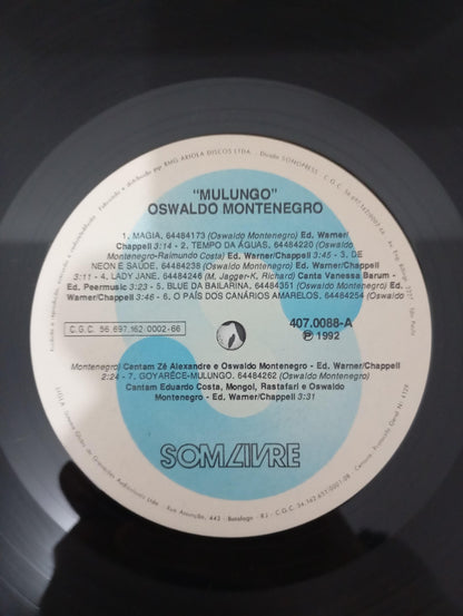 Lp Vinil Oswaldo Montenegro Mulungo Com Encarte