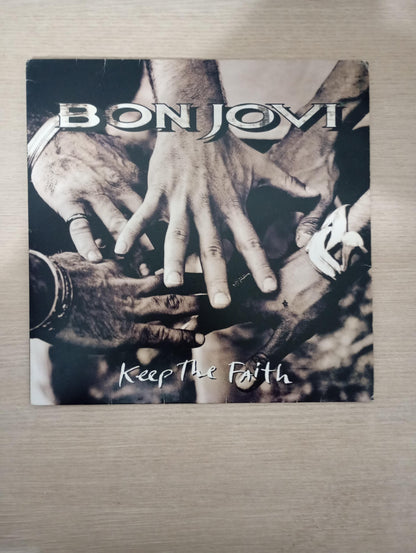 Lp Vinil Bon Jovi Keep The Faith Com Encarte