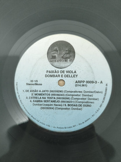 Lp Vinil Dombar & Delley Paixão De Viola