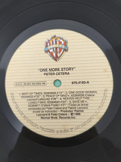 Lp Vinil Peter Cetera One More Story Com Encarte