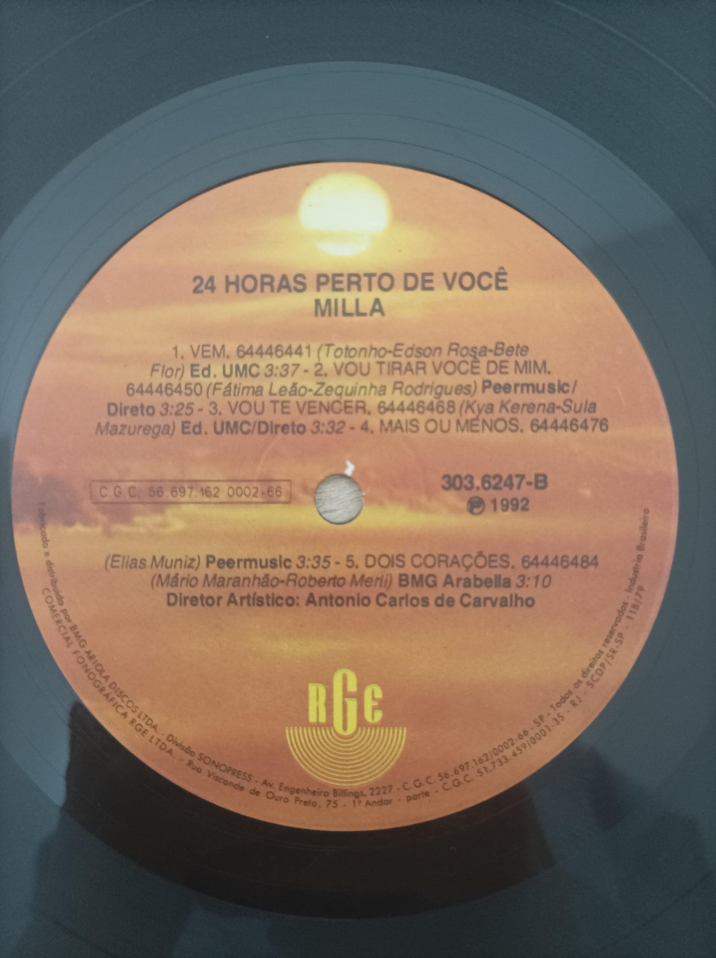 Lp Vinil Milla 24 horas perto de você