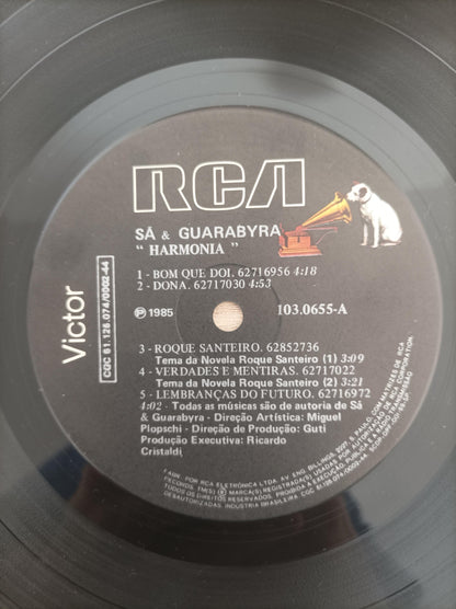 Lp Vinil Sá & Guarabyra Harmonia Com Encarte