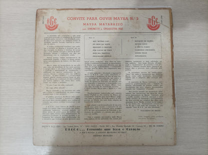 Lp Vinil Maysa Matarazzo Convite Para Ouvir Maysa N.º 2