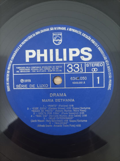 Disco Vinil Drama Maria Bethânia Capa Dupla A