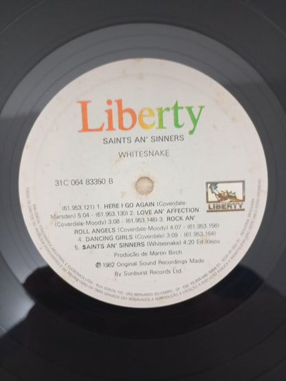 Lp Vinil Whitesnake Saints & Sinners