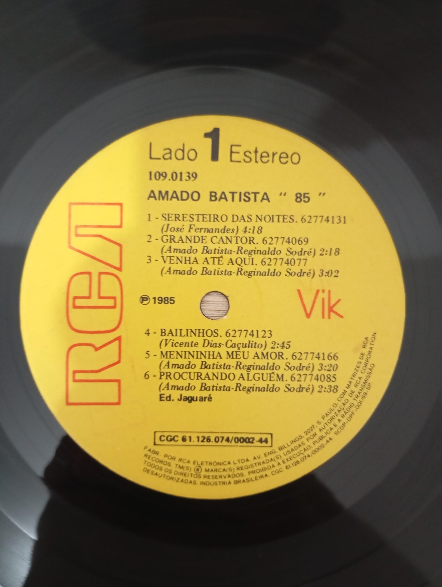 Lp Vinil Amado Batista 85
