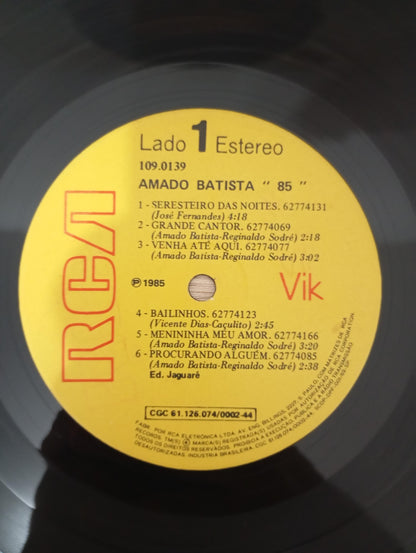 Lp Vinil Amado Batista 85