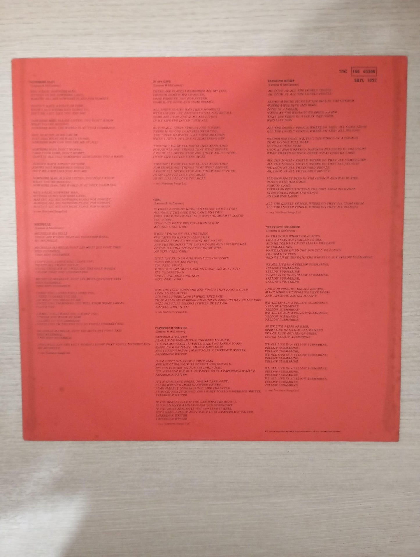 Lp Vinil The Beatles 1962-1966 Duplo Com Encartes