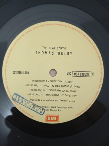 Disco Vinil The Flat Earth Thomas Dolby Com Encarte A