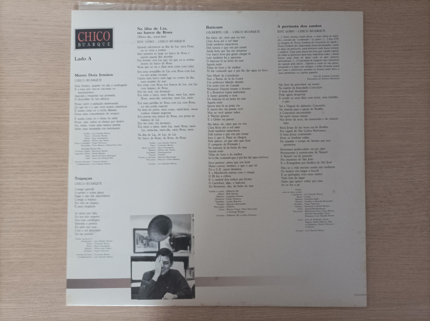 Disco Vinil 1989 Chico Buarque Com Encarte A