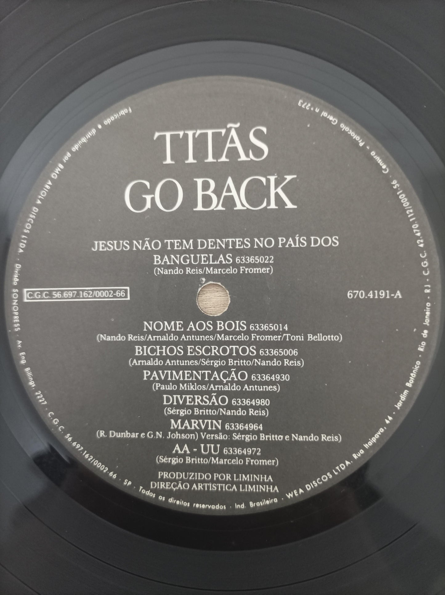 Lp Vinil Titãs Go Back