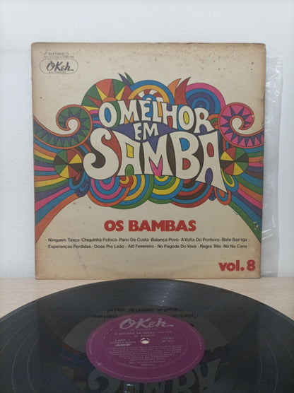 Lp Vinil Os Bambas O melhor em Samba Vol. 8