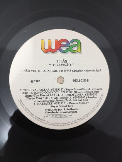 Lp Vinil Titãs Televisão 1985