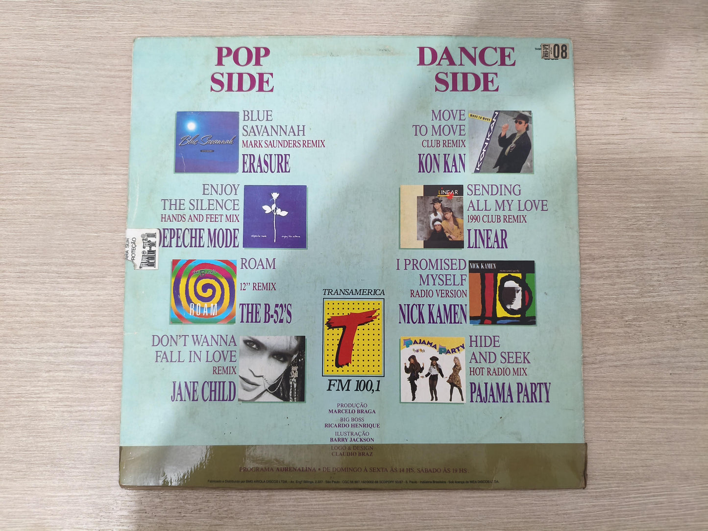 Disco Vinil 1990 Adrenalina A