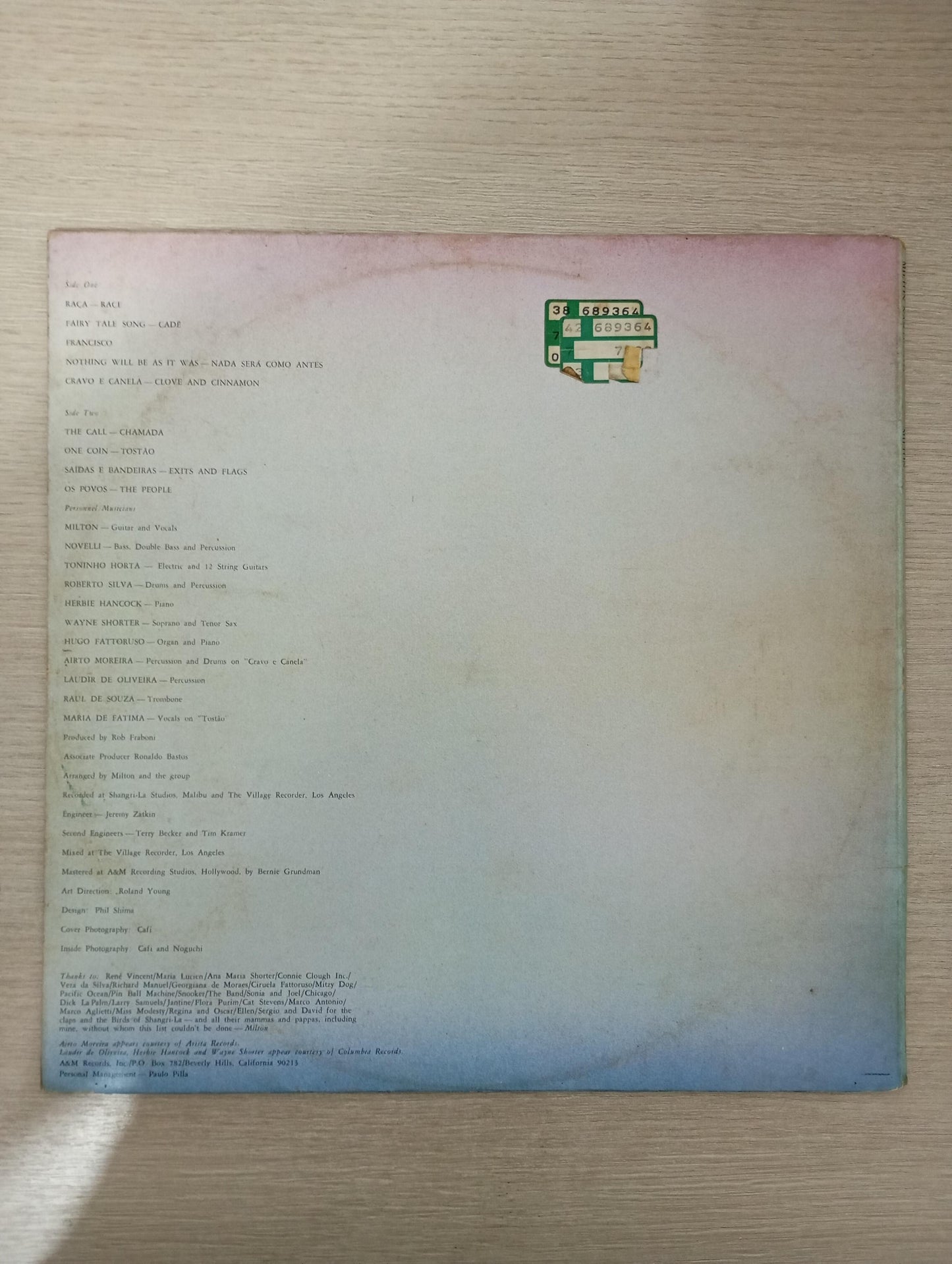 Lp Vinil Milton Nascimento 1976 Capa Dupla