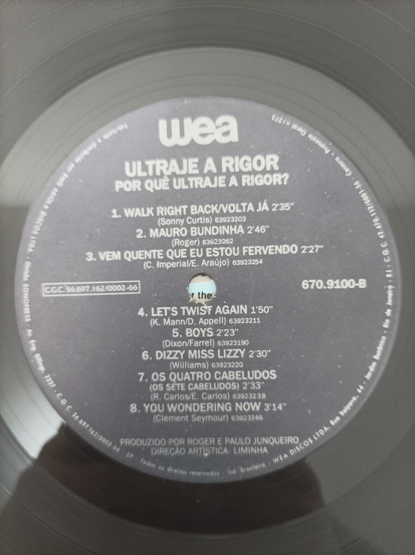 Disco Vinil Por Quê Vol. 1 Ultraje A Rigor A