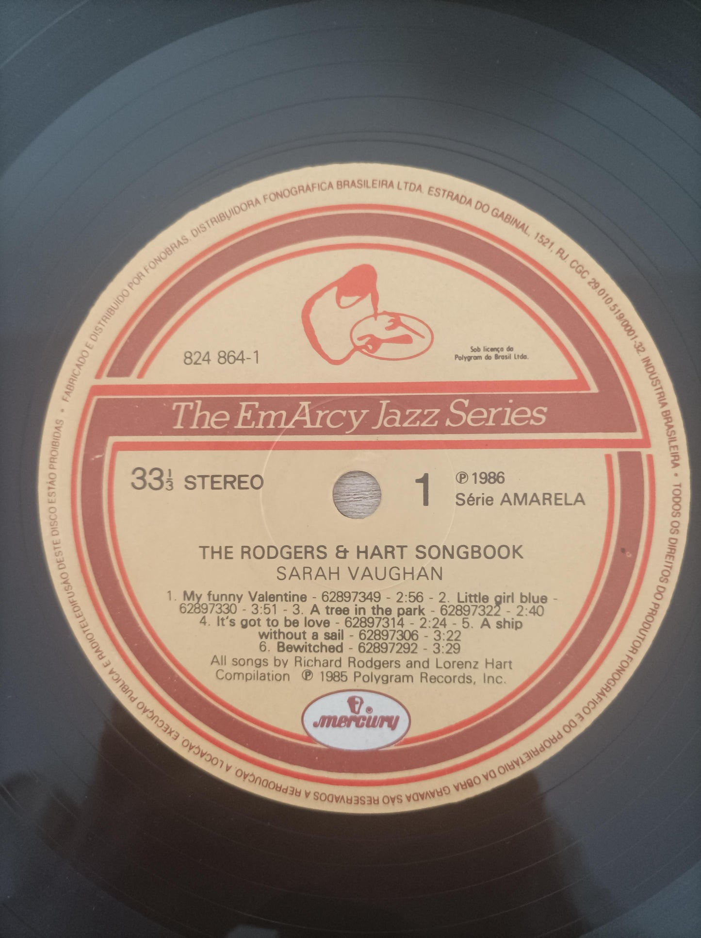 Lp Vinil Sarah Vaughan The Rodgers & Hart Songbook