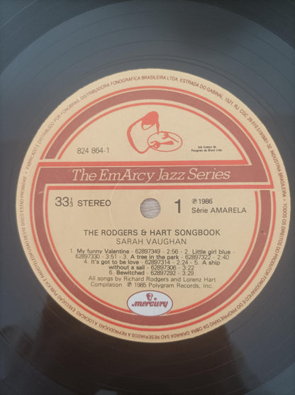 Lp Vinil Sarah Vaughan The Rodgers & Hart Songbook