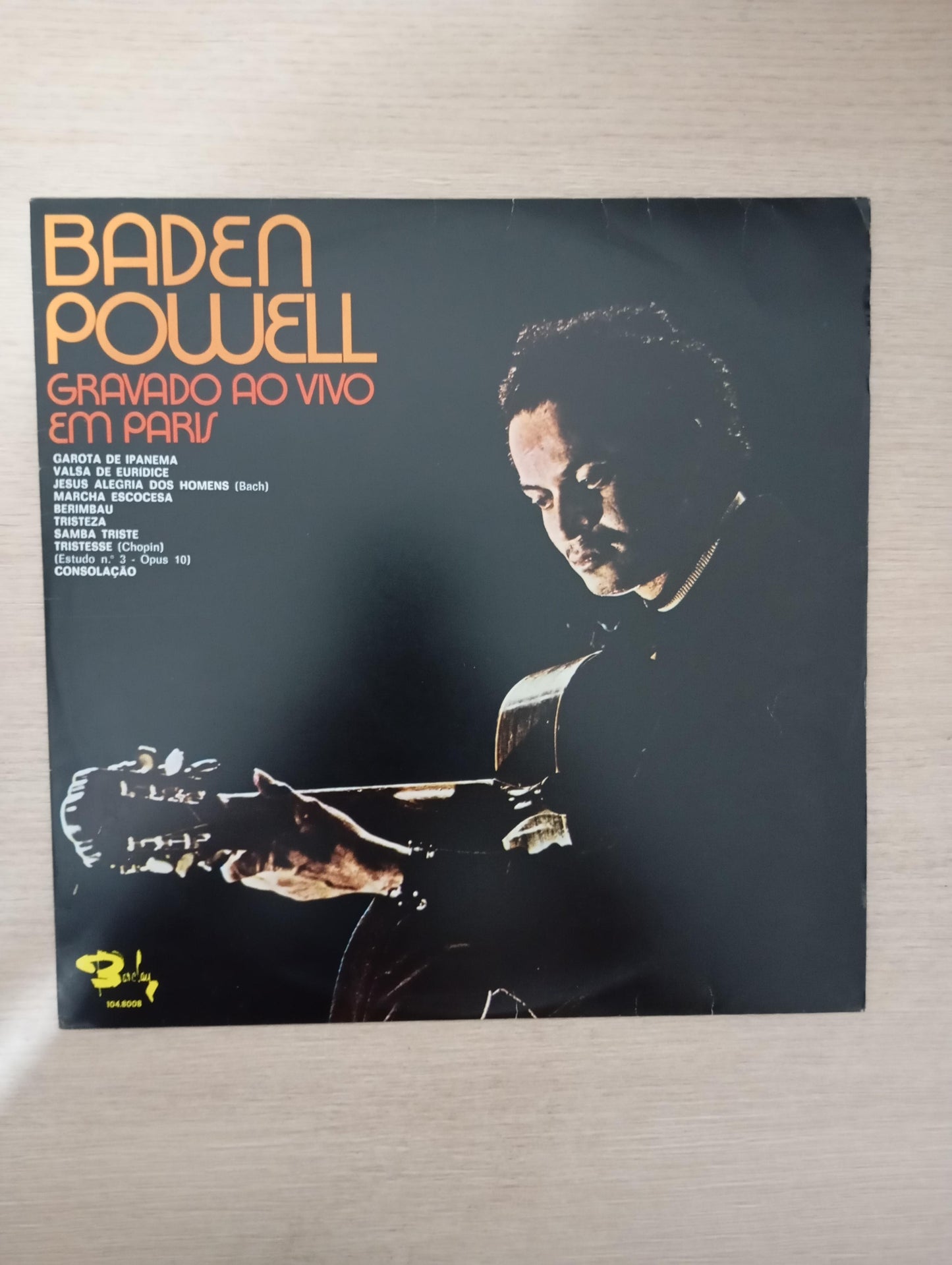 Lp Vinil Baden Powell Gravado Ao Vivo Em Paris