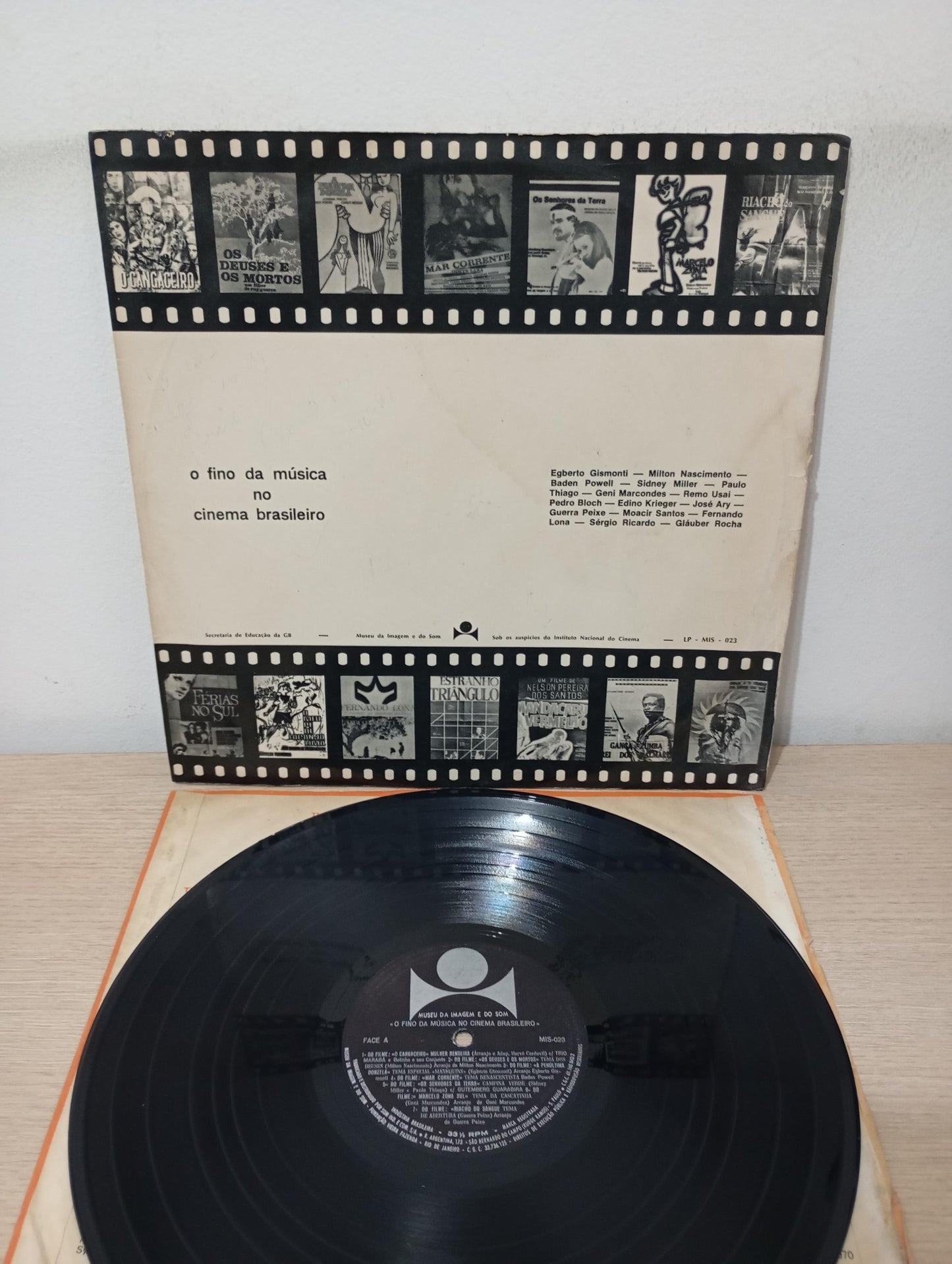 Lp Vinil O fino Da Música no Cinema Brasileiro Com Encarte