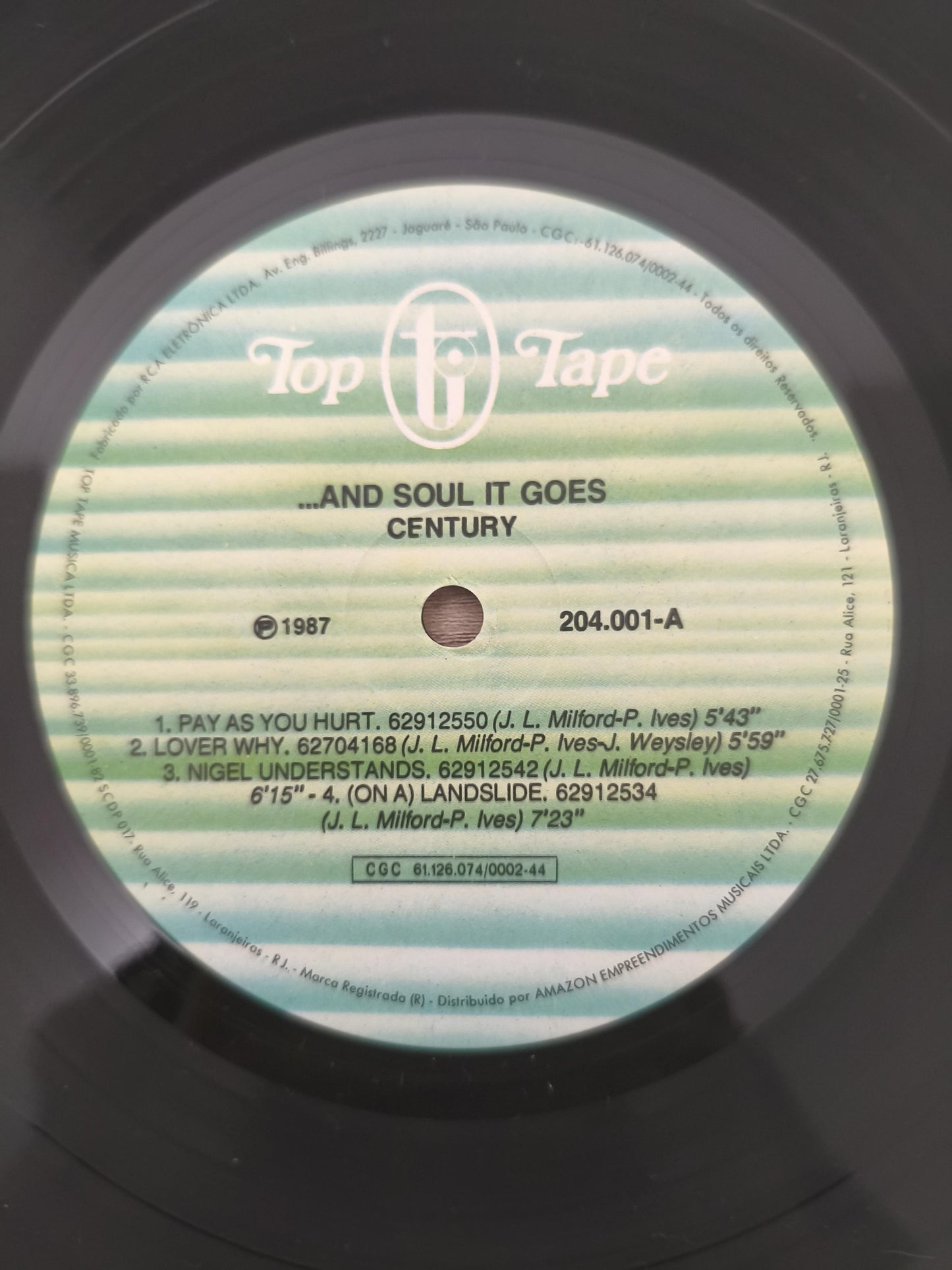 Lp Vinil Century ...And Soul It Goes
