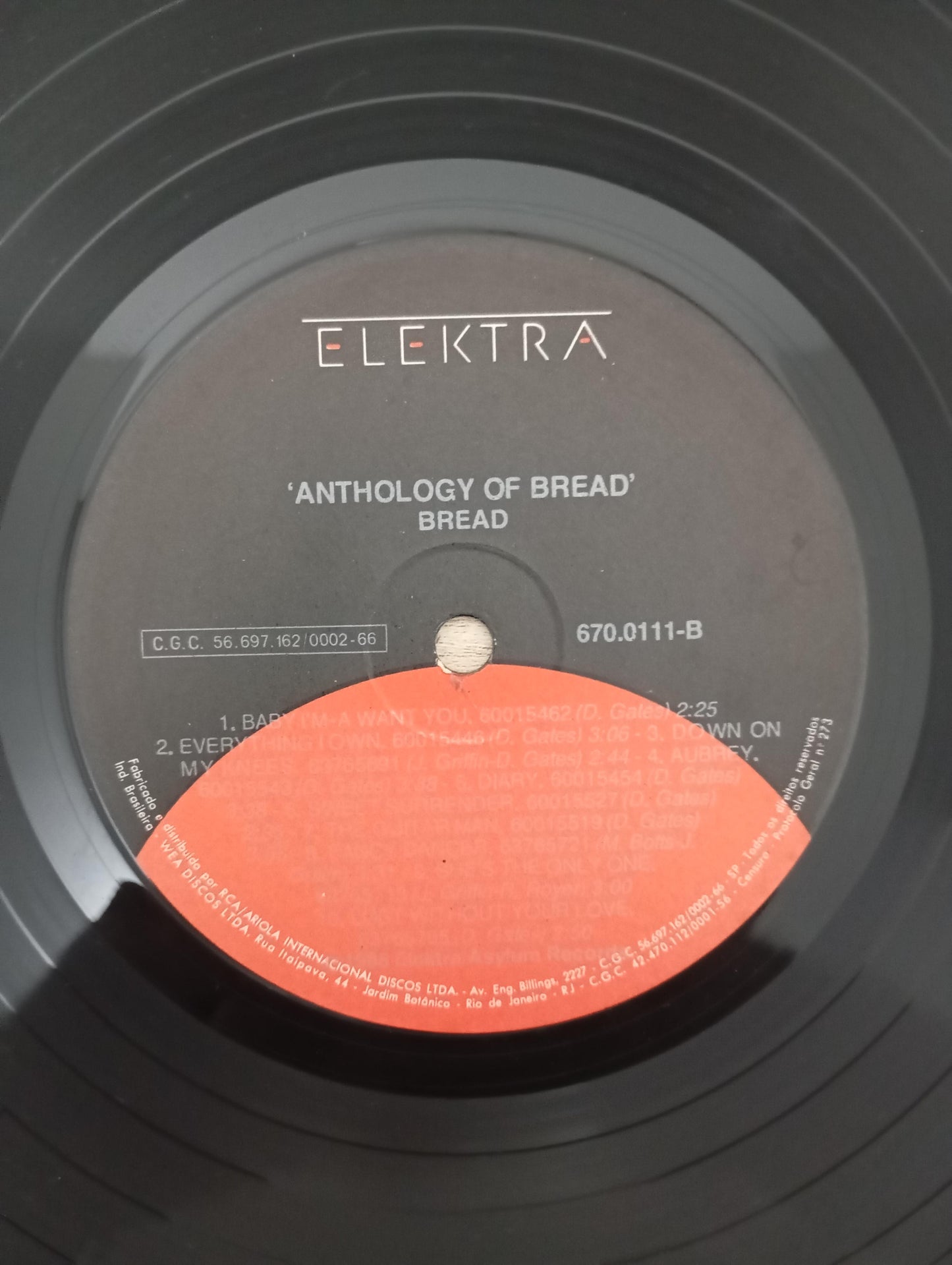 Lp Vinil Bread Anthology Of Bread