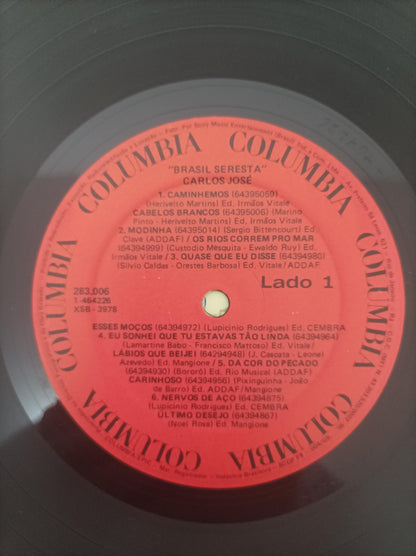 Lp Vinil Carlos José Brasil Seresta Com Encarte