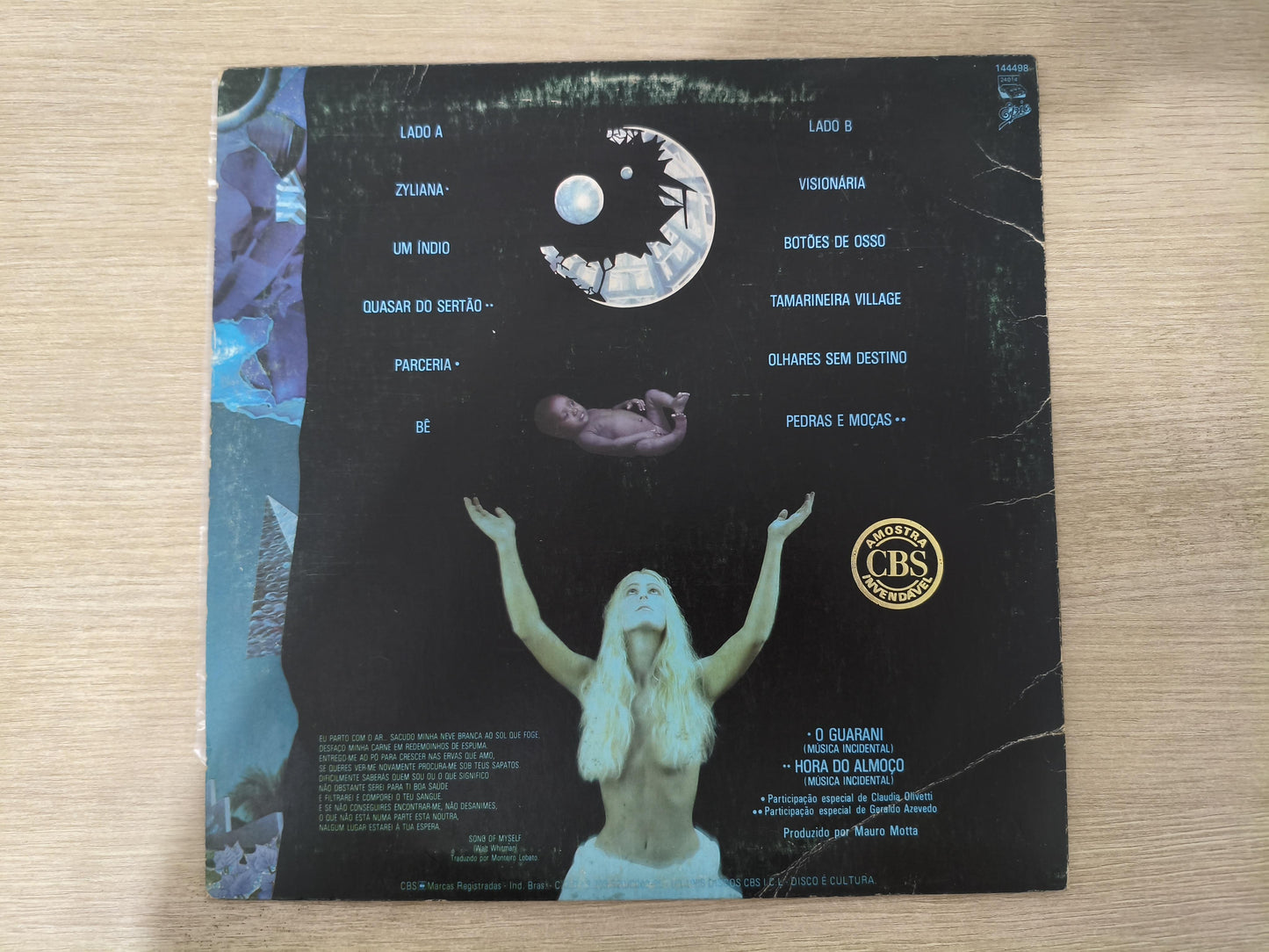 Lp Vinil Zé Ramalho Opus Visionário Com Encarte