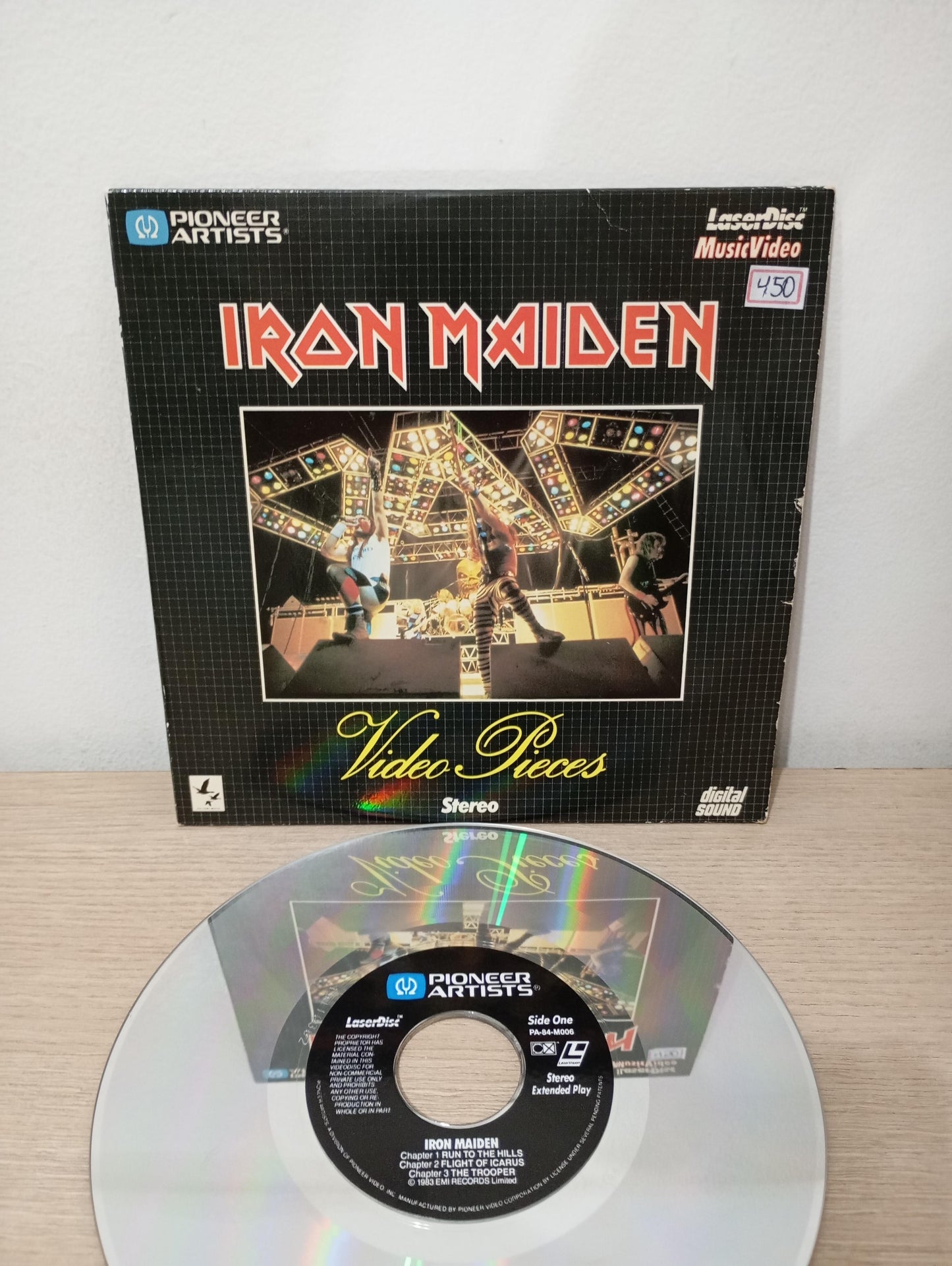 LD LaserDisc Iron Maiden Video Pieces Importado