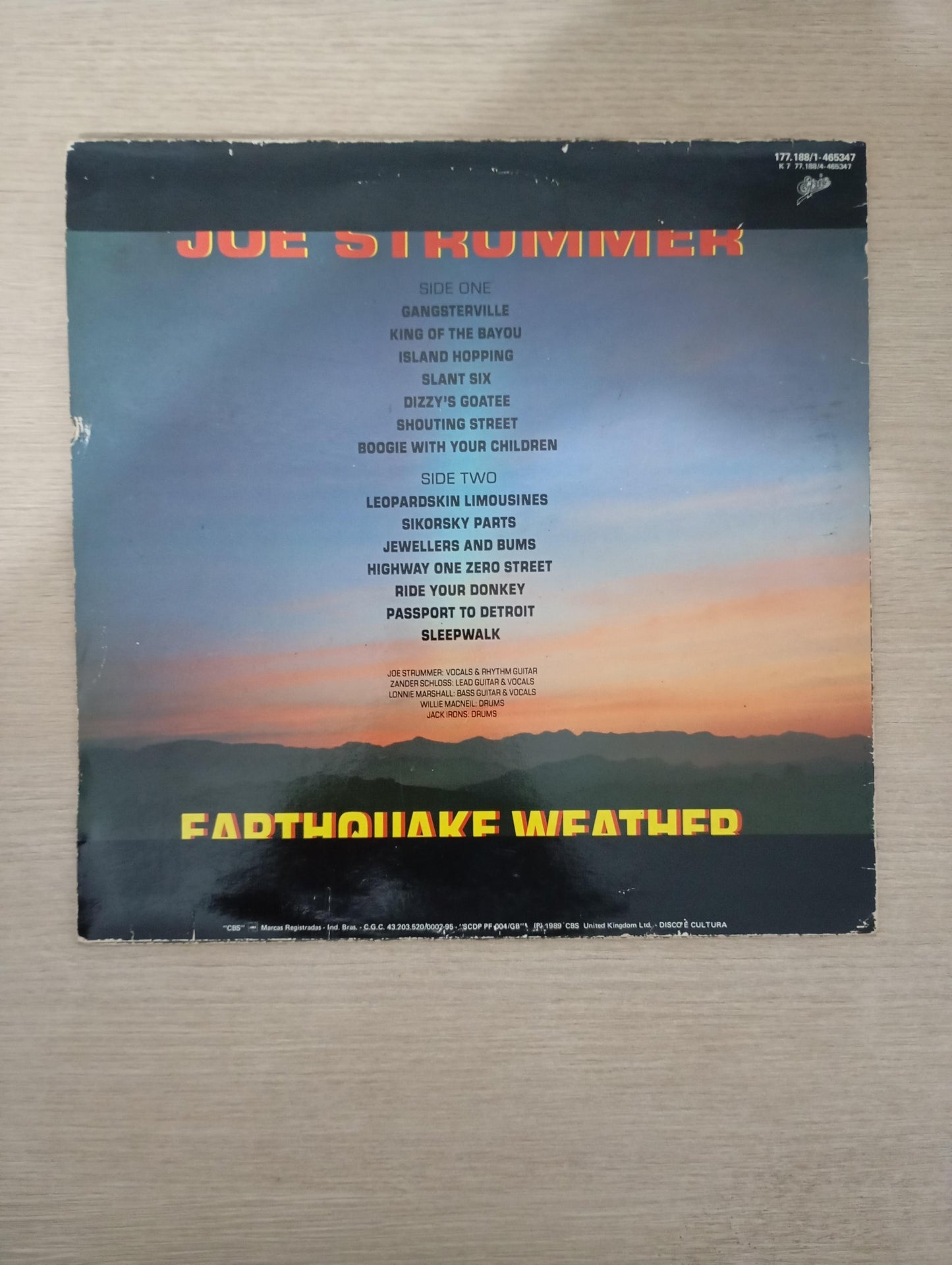 Lp Vinil Joe Strummer Earthquake Weather Com Encarte