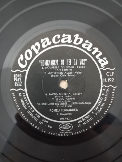 Lp Vinil Romeu Fernandes Homenagem Ao Rei Da Voz