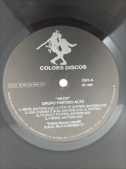 Lp Vinil Grupo Partido Alto Neon