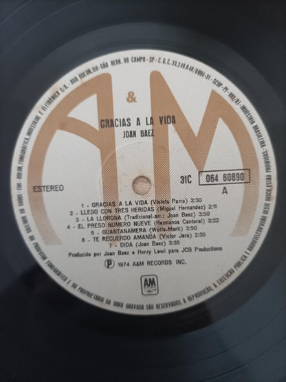 Lp Vinil Joan Baez Gracias A La Vida
