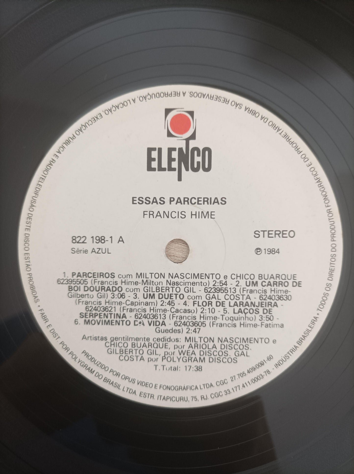 Lp Vinil Francis Hime Essas Parcerias