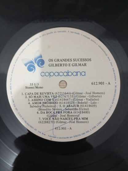 Lp Vinil Gilberto & Gilmar Os Grandes Sucessos